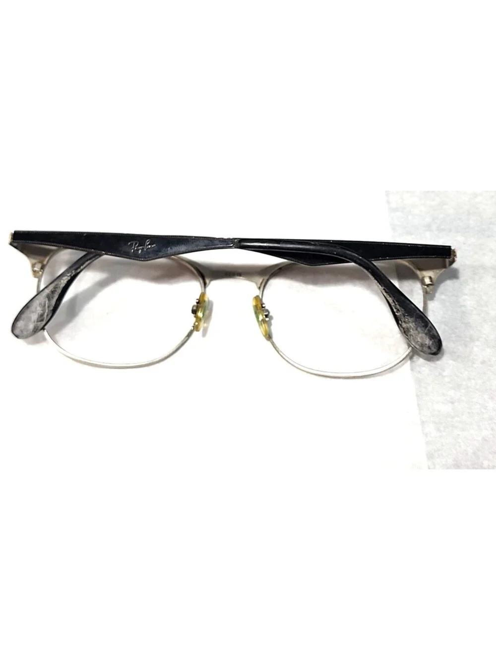 Ray Ban RB6346 2861 Black Metal Silver Eyeglasses 52-19 145